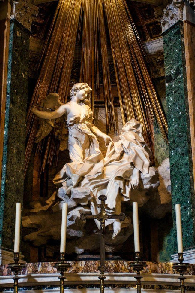Vivid Marble Ecstasy of Saint Teresa Statue | AongKing Sculpture