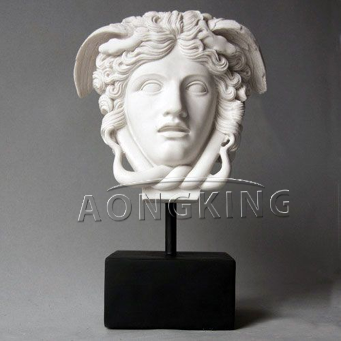 Medusa Gorgon Statue Greek Mythology Monster Marble Sculpture Craibas